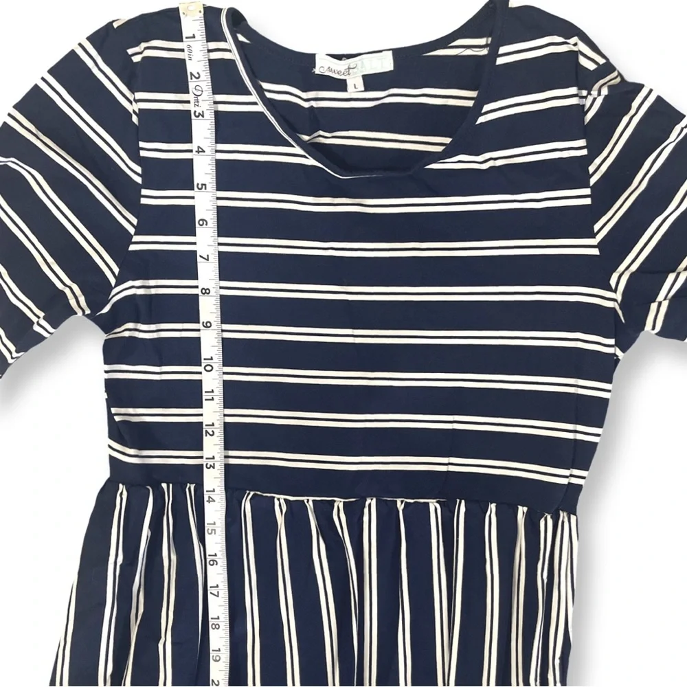 Sweet Salt Long striped navy and white maxi dress - Picture 7 of 7